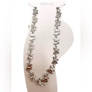 Elegant Silver Butterfly Anklet